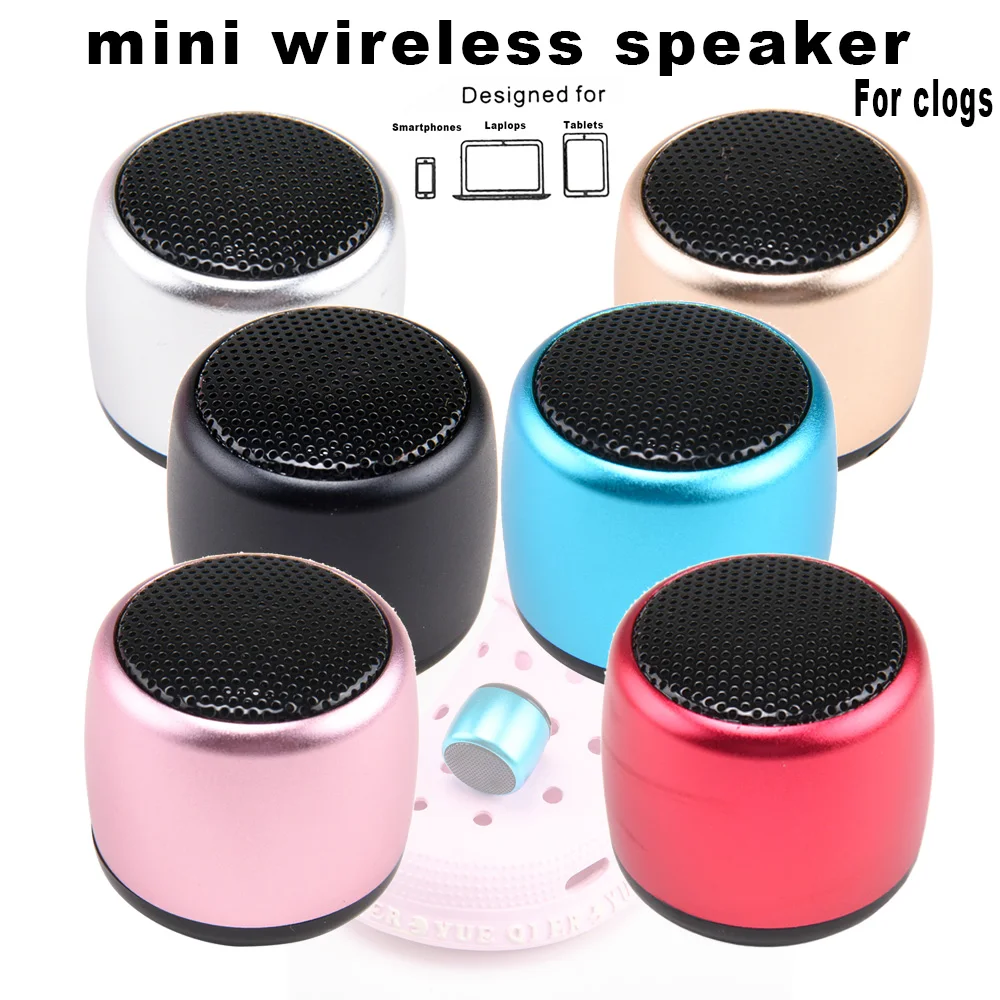 hot selling mini bluetooth speaker charms metal charms for shoes decoration