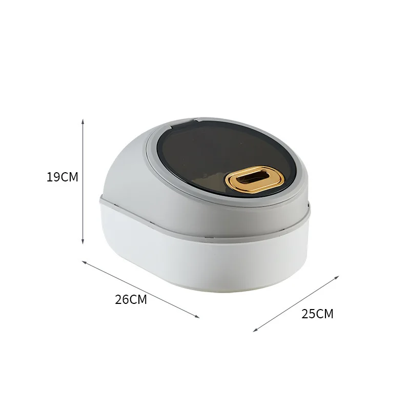Hot Selling Space Capsule Rice Storage Bucket 30 Pounds Large Capacity Kitchen Grain Storage Container