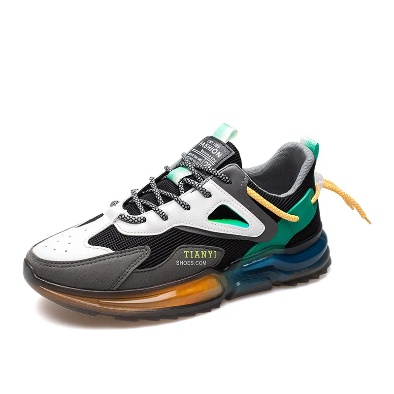 Китайская фабрика, недорогие легкие спортивные прогулочные модные всесезонные повседневные мужские кроссовки со шнуровкой