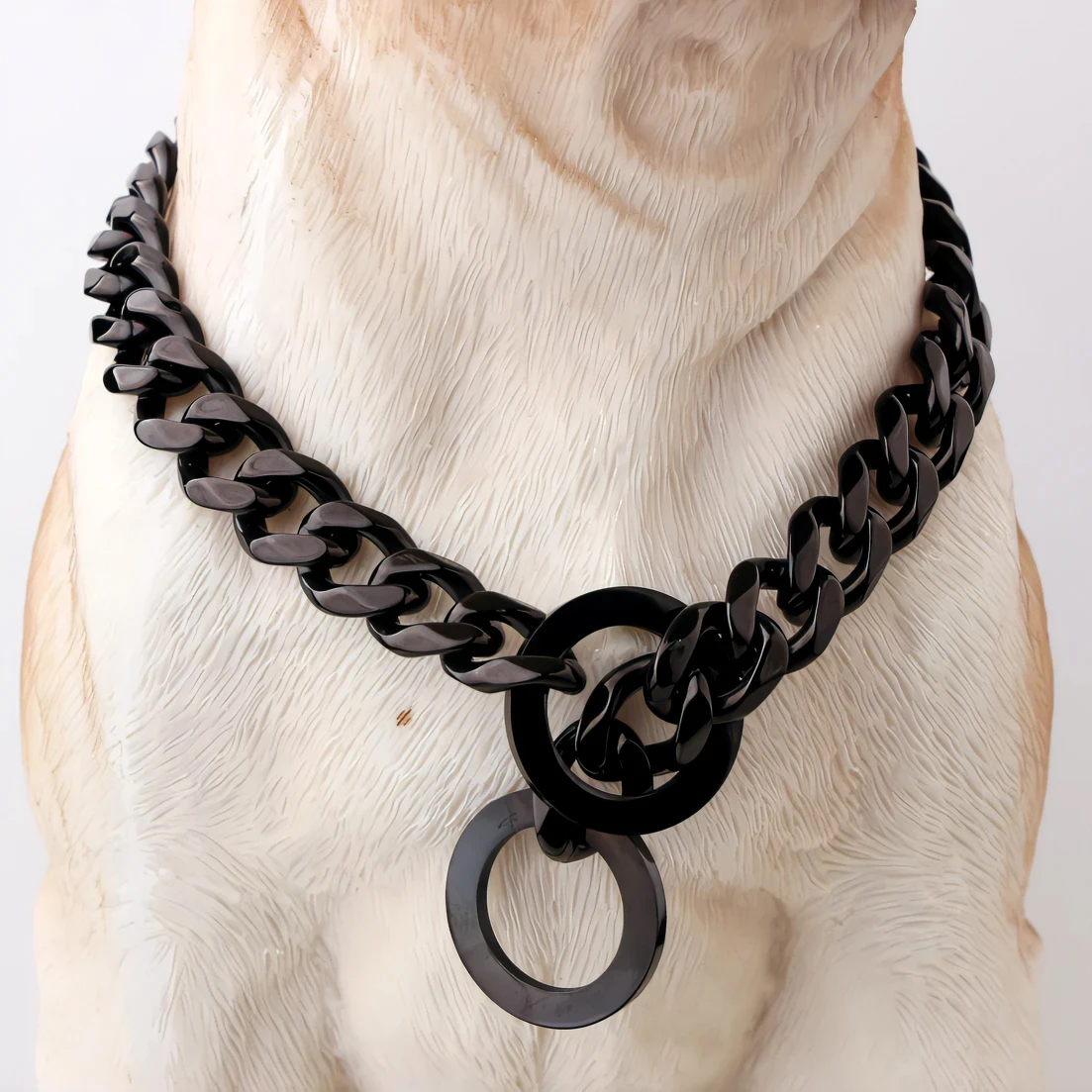 Gold collare pet big hip hop leads chains kit Dog collars choke necklace collar leash cuban dog chain
