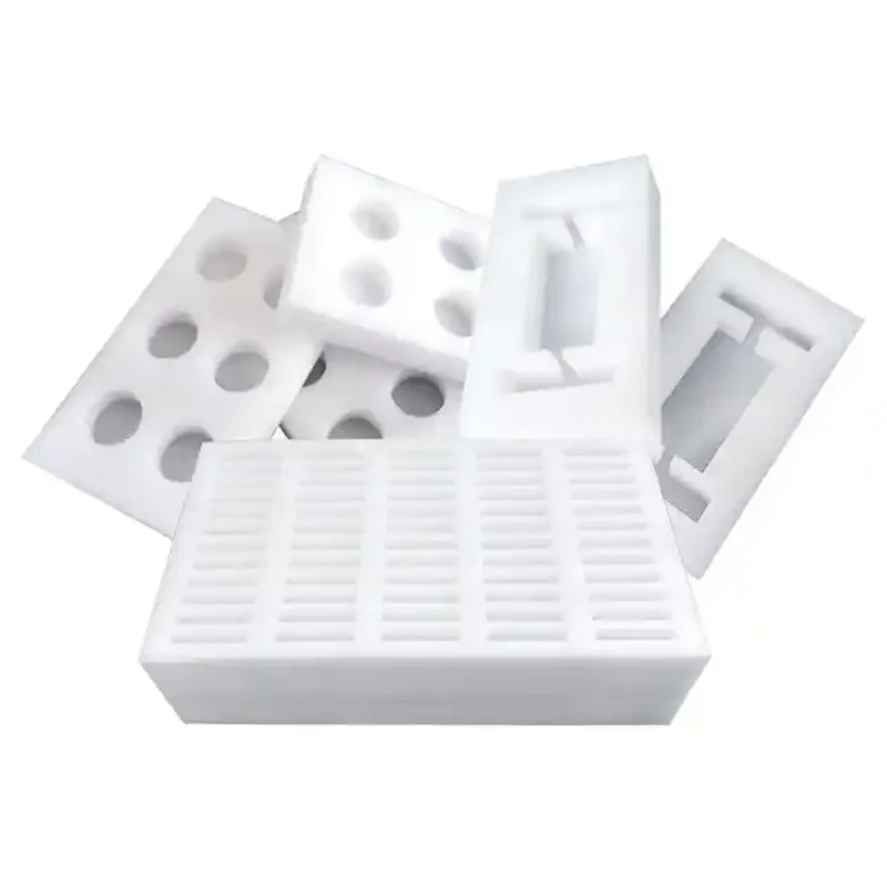 EPE red white  custom EPE Kaizen foam Easy to cut insert ESD