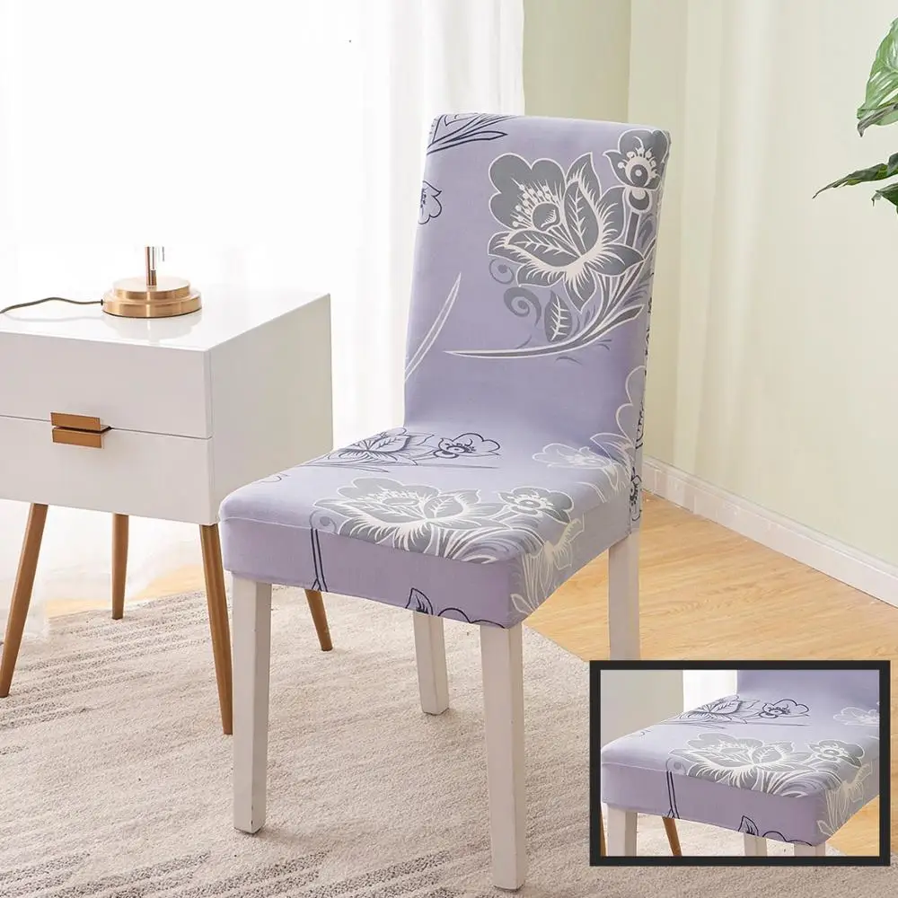Printing Flexible Stretch Spandex Chair Cover For Restaurant Weddings Cheap Banquet Hotel Elastic Chair Covers