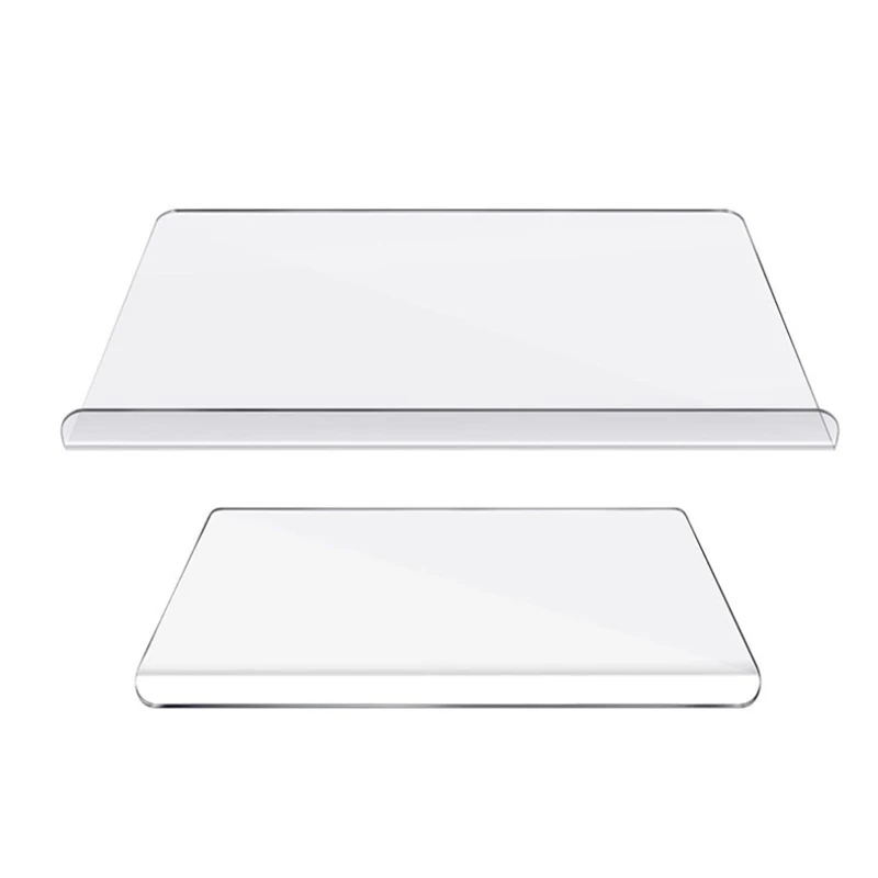 Custom Plastic Cutting Boards Clear Acrylic Non Slip Plastic Chopping Board Large Acrylic Cutting Board with Lip for Kitchen