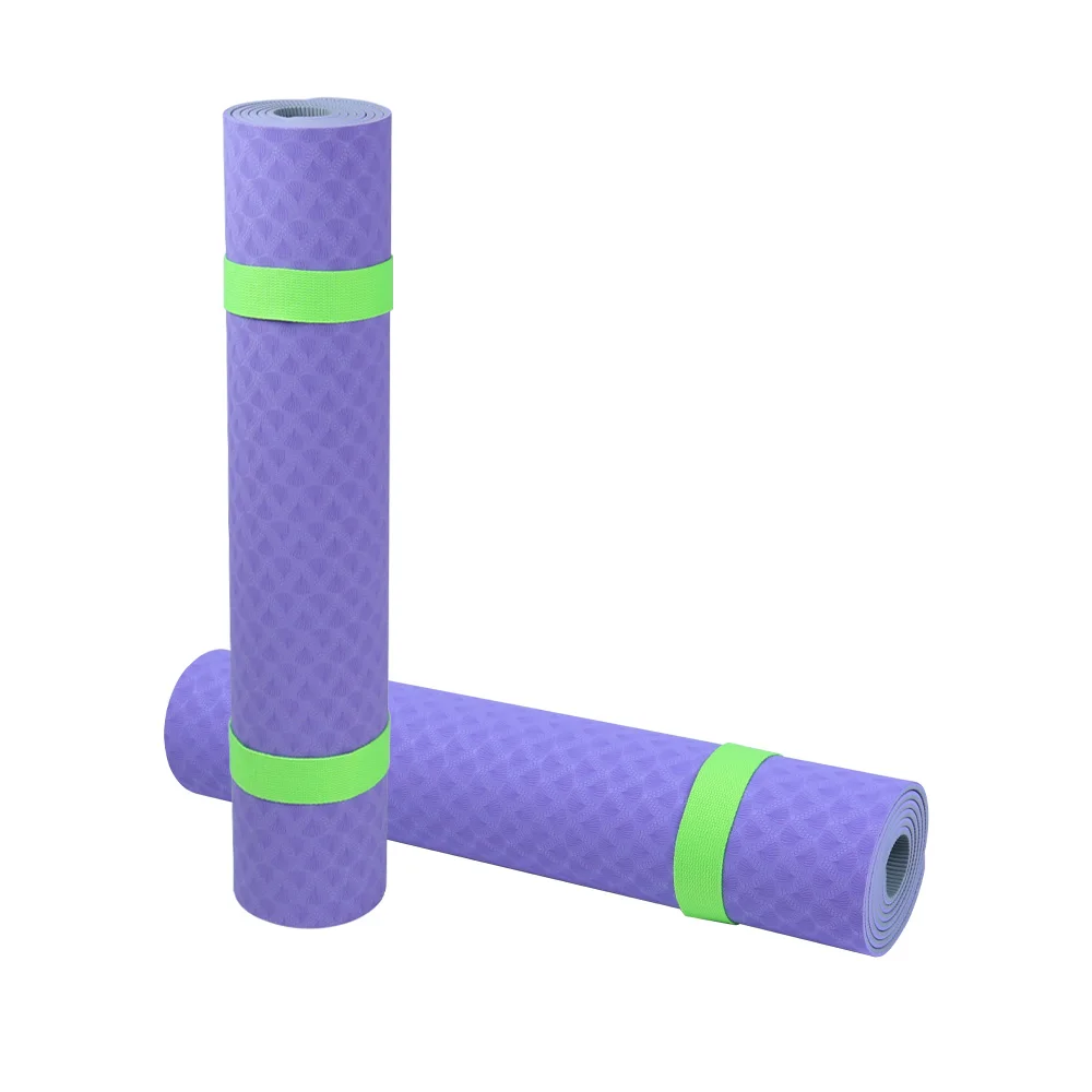 6 мм ТПЭ нескользящий очень толстый экологически чистый коврик для занятий пилатесом и йогой тренажерного зала