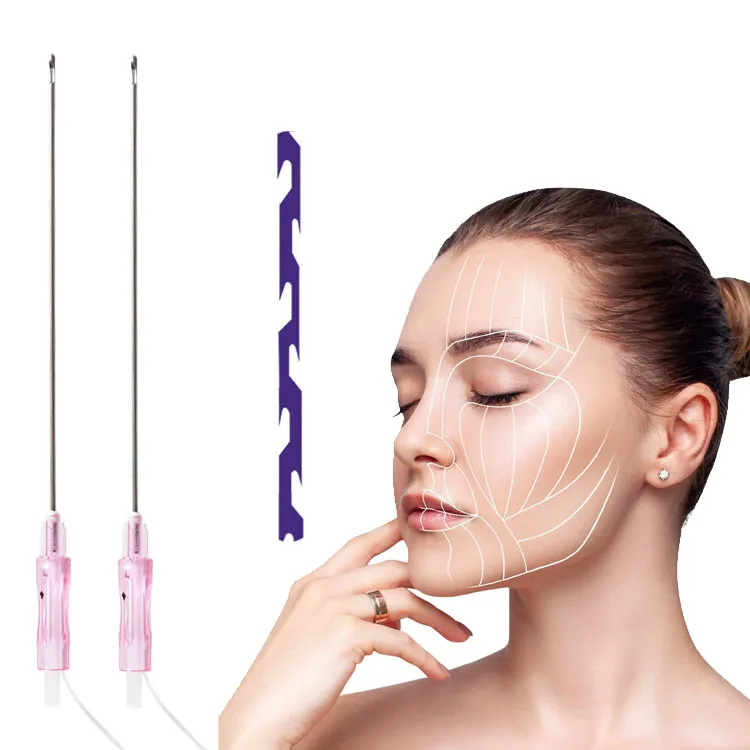 Heremefill Multi-thread 23G 38mm/60mm face lifting polydioxanone v lifting pdo thread suture with filling