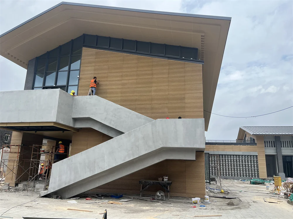 Non-Asbestos Factory Price Rammed Earth Grain 3D MCM Concrete Wall Cladding Panel Board for Exterior Siding