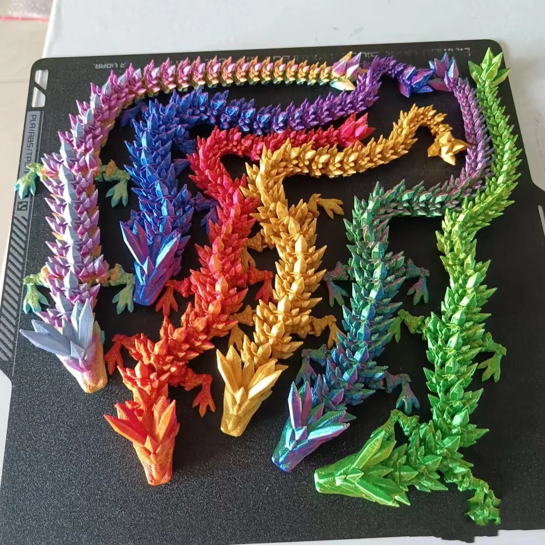 Пользовательские 3D печатные 30 см яйца дракона полностью сочлененный кристалл гибкие суставы китайский дракон динозавр Услуги обработки