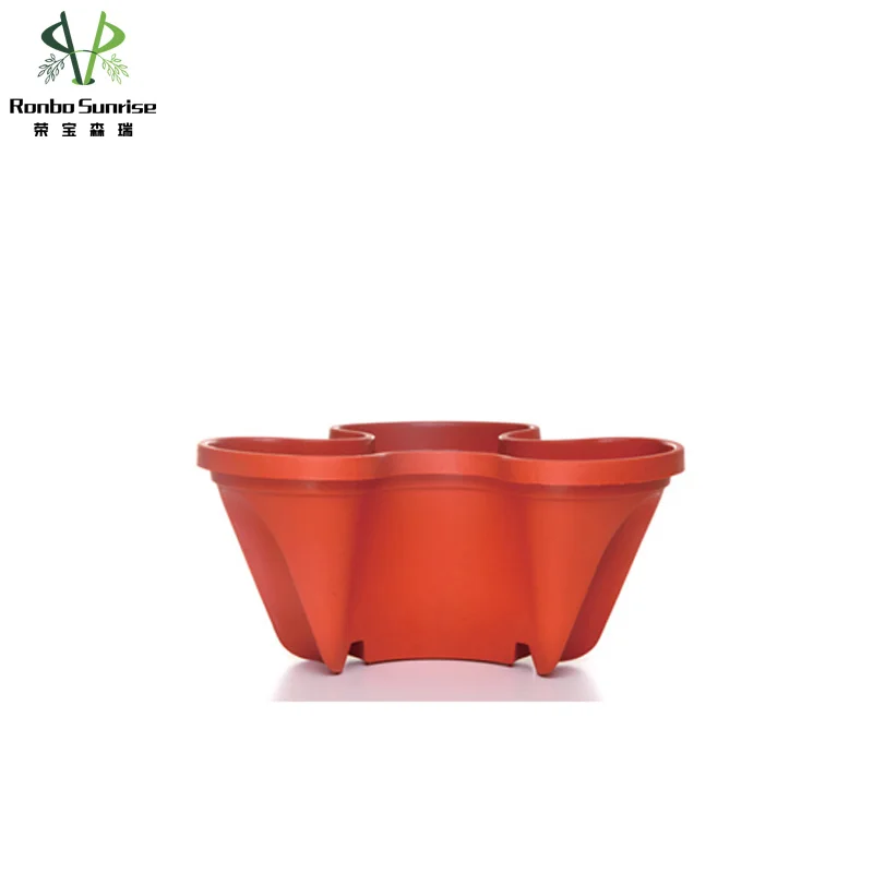 Gardening Stackable Planter Strawberry Planter Tower 5 Tier Herb  Tower Stackable Plastic Flower Pots