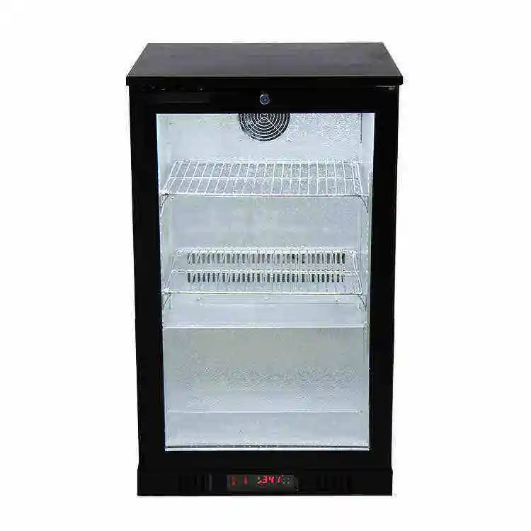 Factory Price Hight quality Cooler Fridge Freezer Double Door Refrigerator Glass small refrigerator
