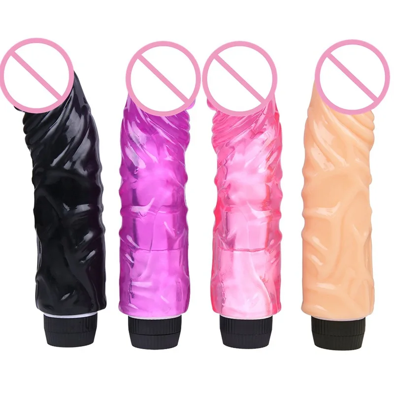 Single Speed Vibrator Vibrating Dildo for Women Hot Sale Long Thin Couple