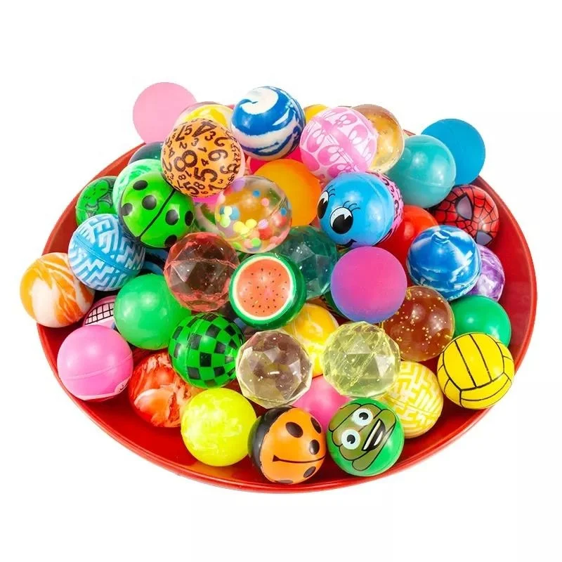 Factory Direct Sales Transparent Rubber High Bouncing Ball Toys