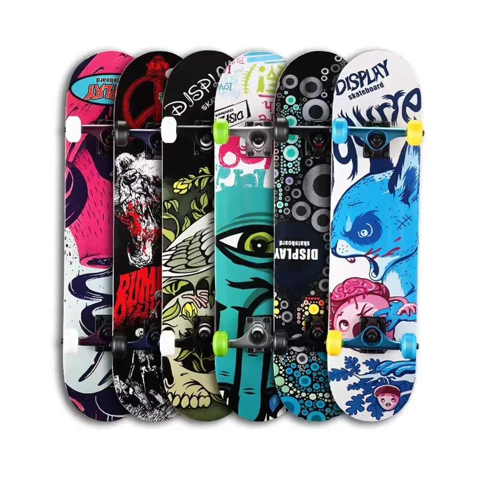 Hot Sell 80*20cm Buy Skateboard For Children Custom Logo Pattern 4 Wheel Cheap Skate Board