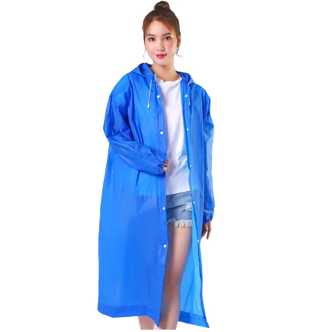 Hot sale 100g cheap waterproof eva poncho raincoat for women wholesale custom eva transparent raincoat waterproof for adults