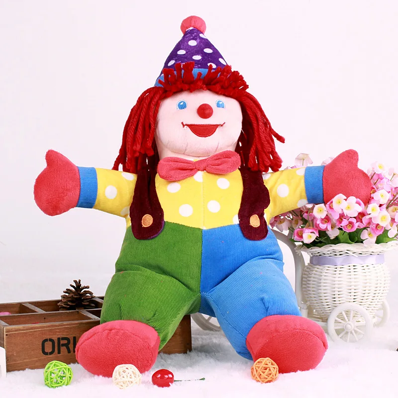 Clown doll Plush Doll children Cloth doll puppet