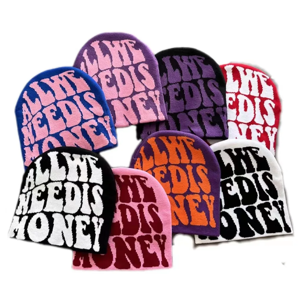 New Design Custom Winter Cap Warm Hat Skully All Over Print Knitted Hat Jacquard Beanie Hat