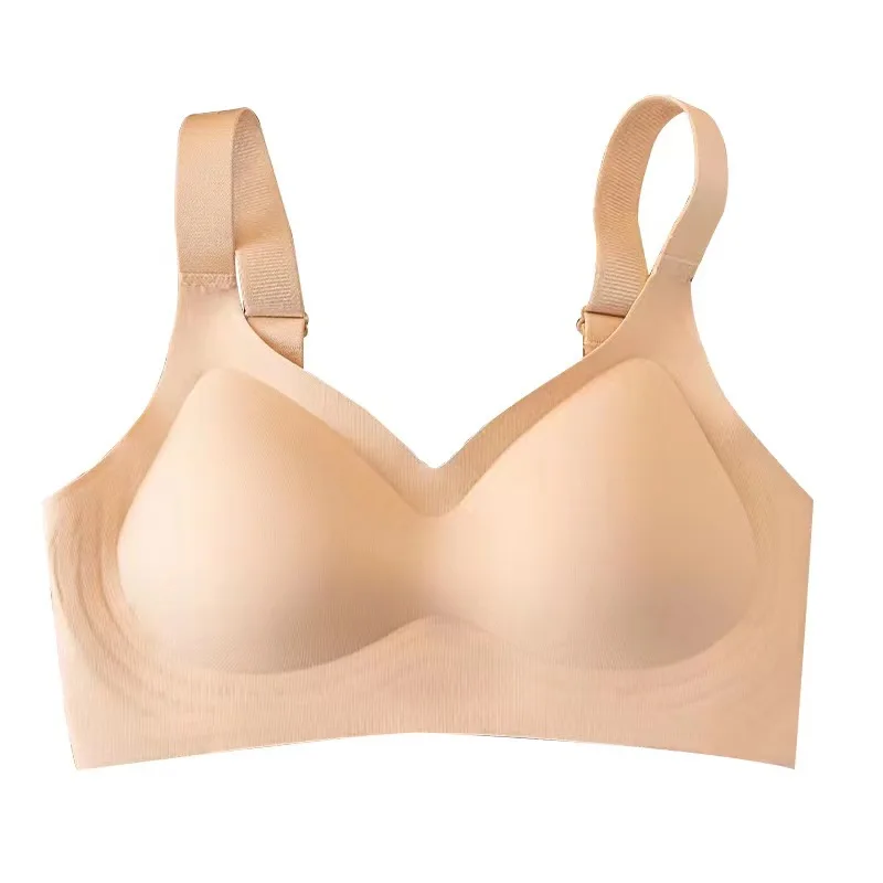 High Quality Plus Size Brassiere Soft Seamless Sexy Push Up Bra Women Wire Free Adjustable Backless Yoga Sports Bra Underwear