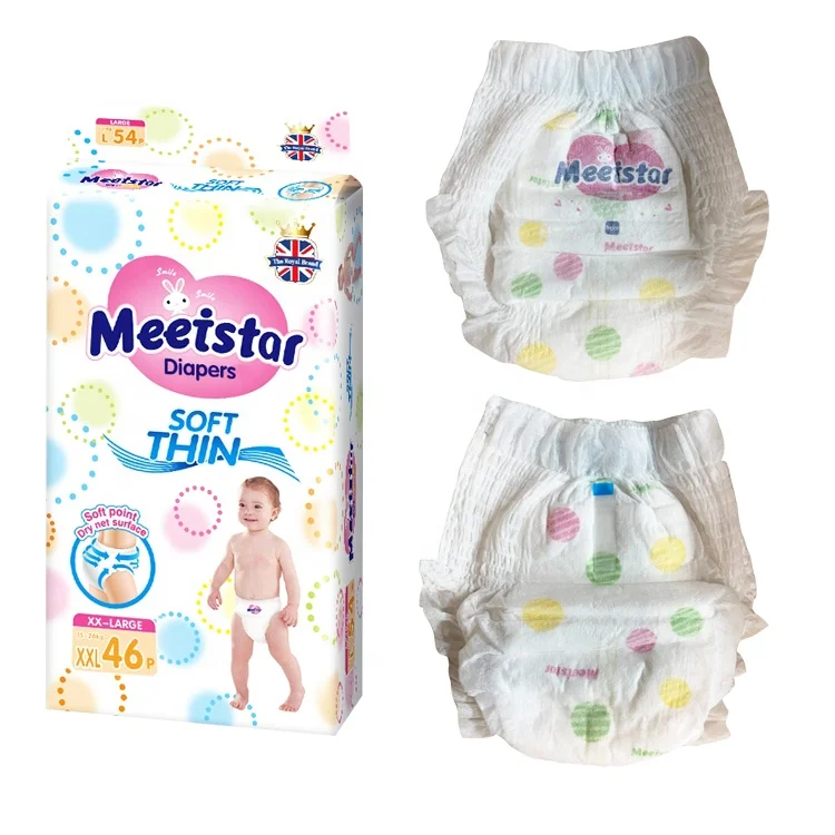 Мягкие не раздражающие высококачественные детские подгузники брюки долговечные дышащие сухие оптовая цена дешевые полные размеры