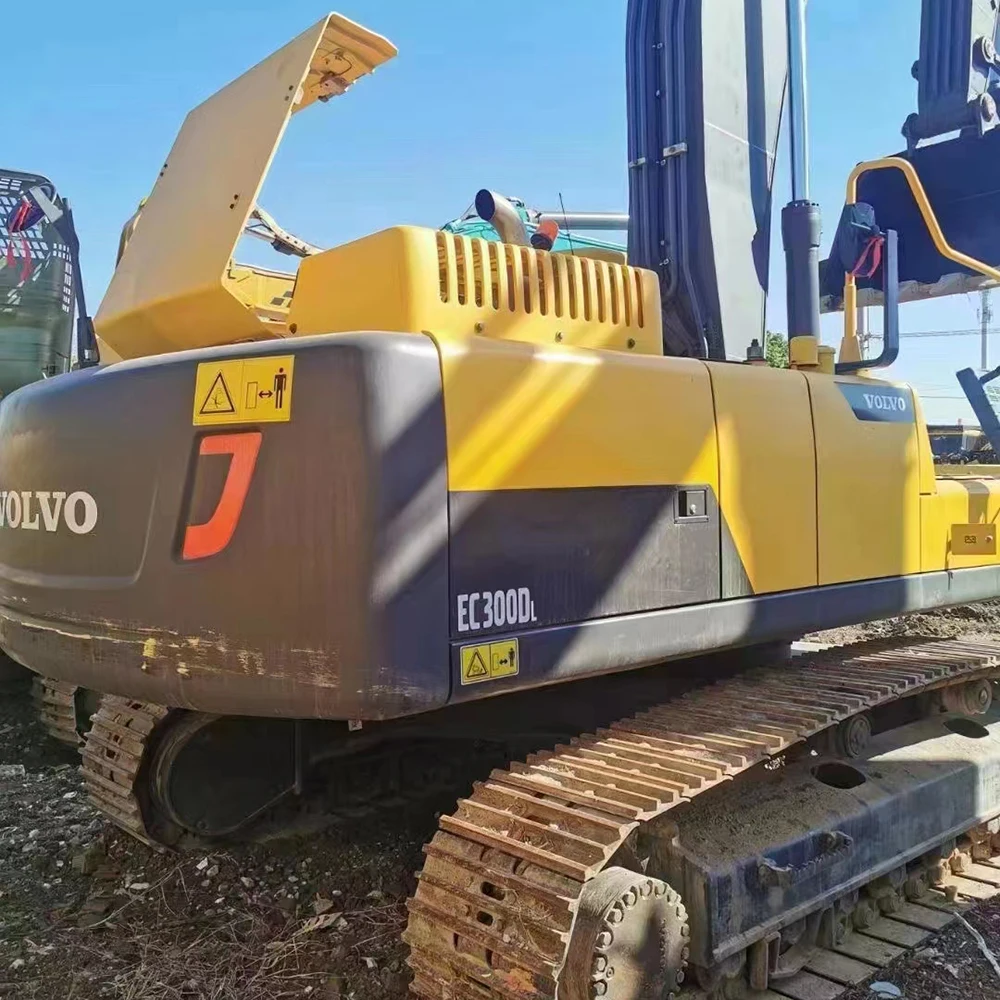 90% New 30 Ton Used Construction Equipment Volvo EC300D Backhoe Excavator Loader For Sales