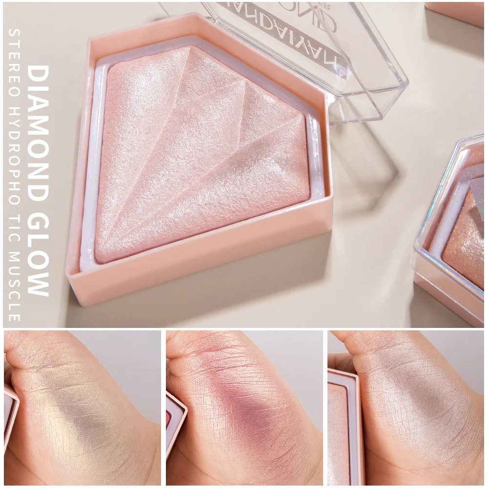 Handaiyan Hot Selling Highlighter Makeup Diamond Glow Powder Face Makeup Loose Powder Highlighter Powder