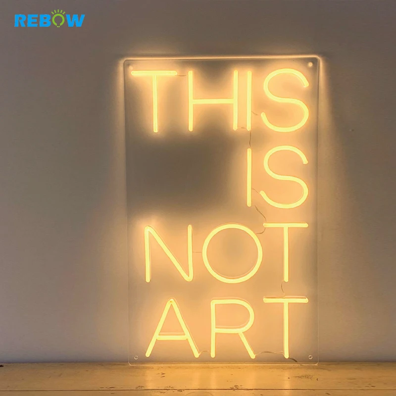 Rebow Drop Shipping Advertising Custom Logo Wedding Rgb Letters Light Led Wedding Flex Neon Sign