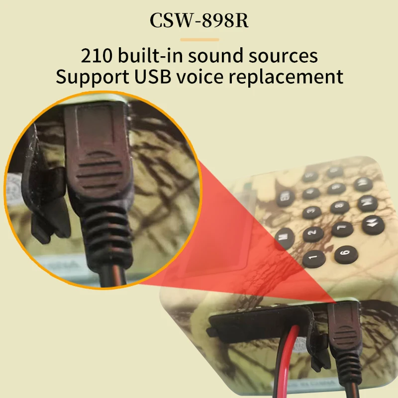 Hot Selling Factory Offer Outdoor Hunting Bird Caller MP3 with Remote Control 210 Songs Bird Voices Predator Sound Caller
