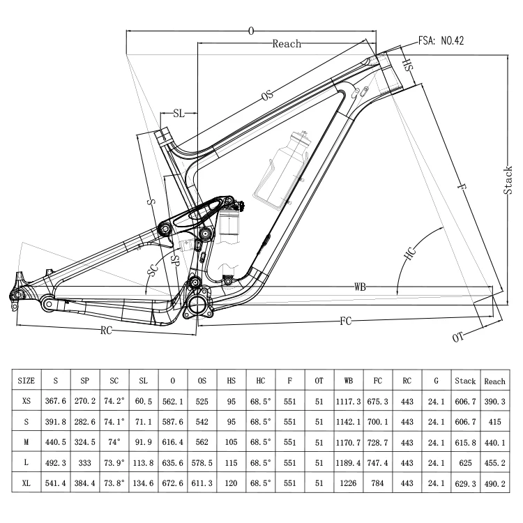 29er 27.5er carbon frame ICAN Bulk bike parts mtb trail carbon fiber mountain bike frame