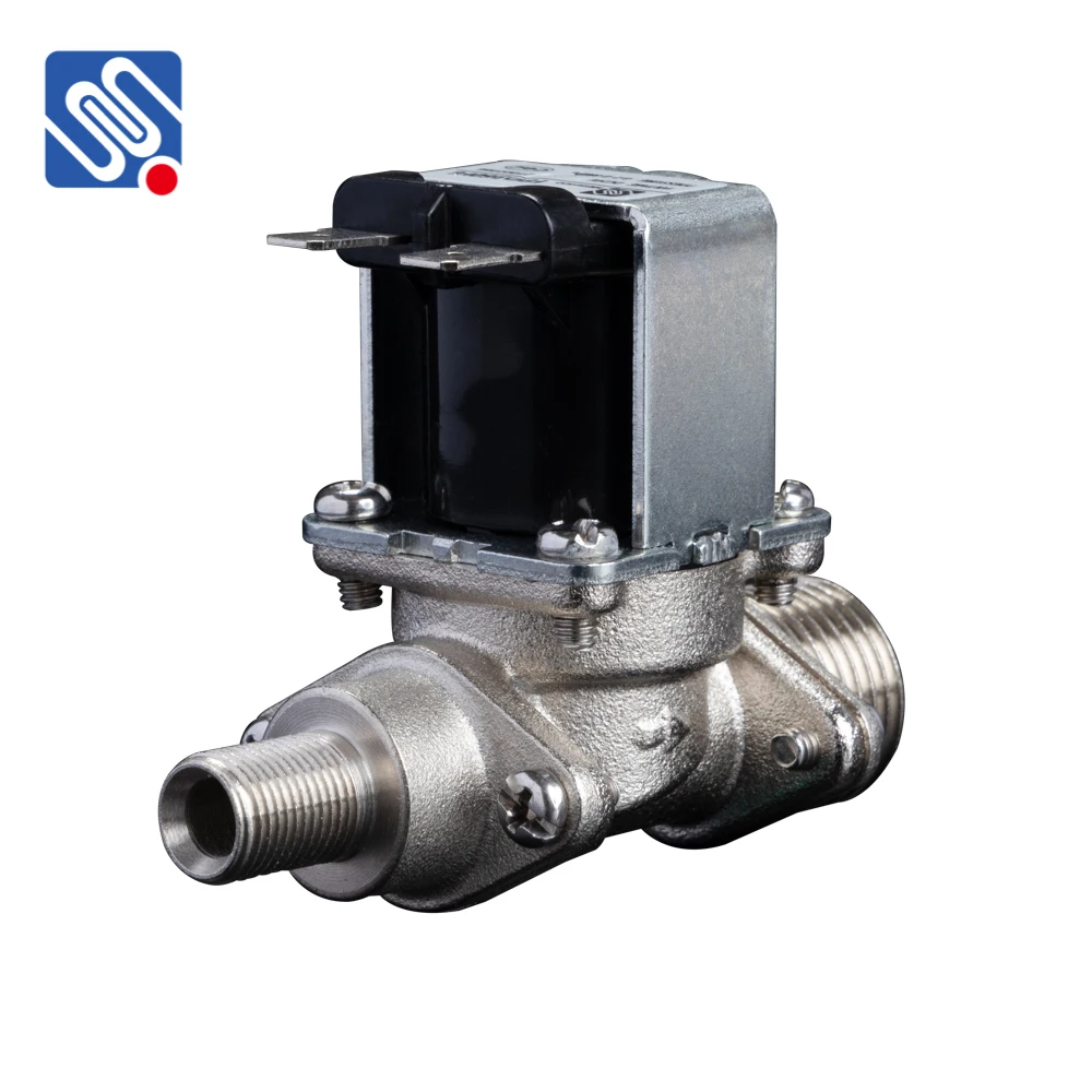 Meishuo FPD360F6 DC12V 24V AC220V Brass Solenoid Valve Normally Closed Solar Water Heater Inlet Valve