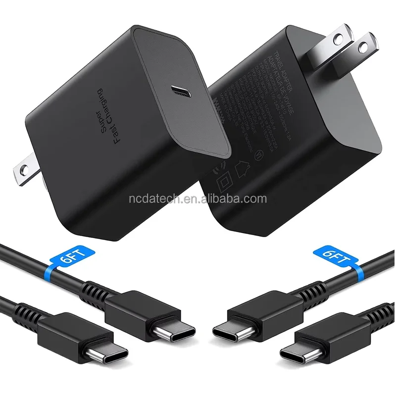 Super fast charging mobile phone charger 45W PD power adapter for Samsung Galaxy S23 Ultra travel adapter US EU UK charger Block