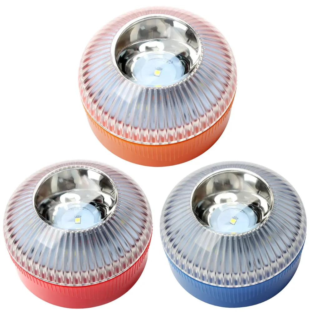 Factory Battery type USB Rechargeable Led Road Flares Safety Car strobe Flashing Traffic LED Warning emergency flare light v16