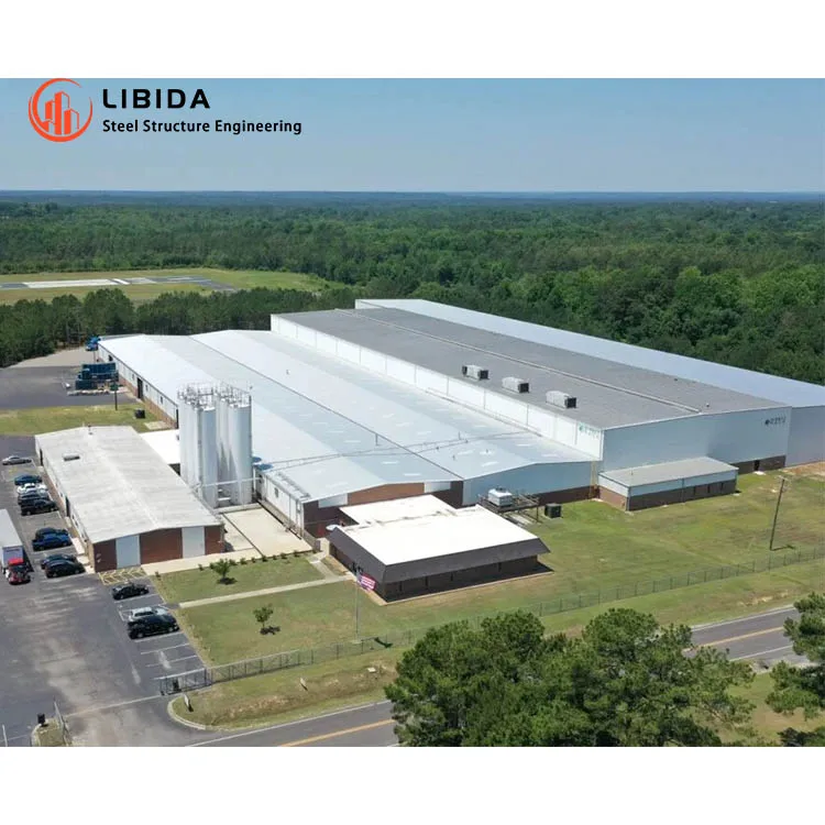 Premade Anti-Rust Steel Structure Metal Frame Warehouse with Fireproof Mineral wool Sandwich Panels