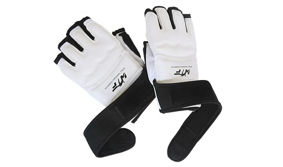 Half Finger PU Leather MMA Fighting Sanda Gloves Karate Muay Thai Taekwondo Gloves