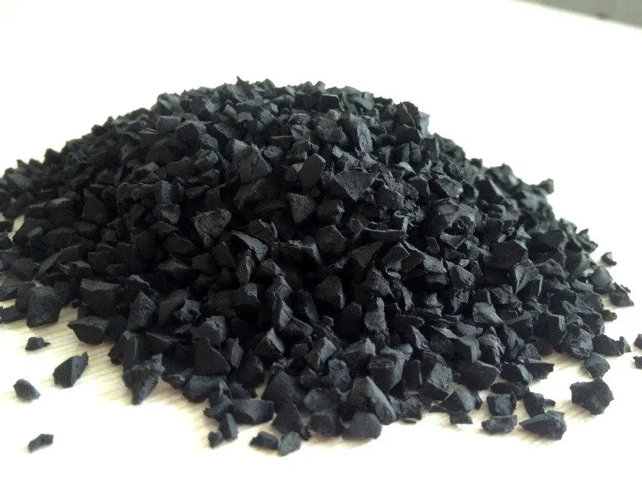 Elastic Recycled EPDM granules SBR black color rubber granules