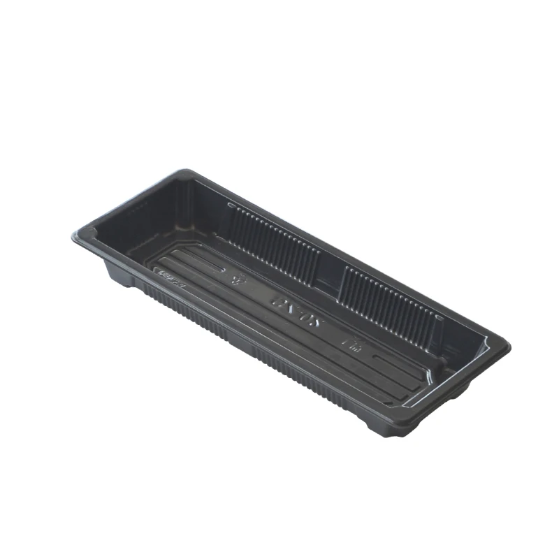 Mass Supply Variety Size Available Disposable Plastic Sushi Box tray with Clear Lid