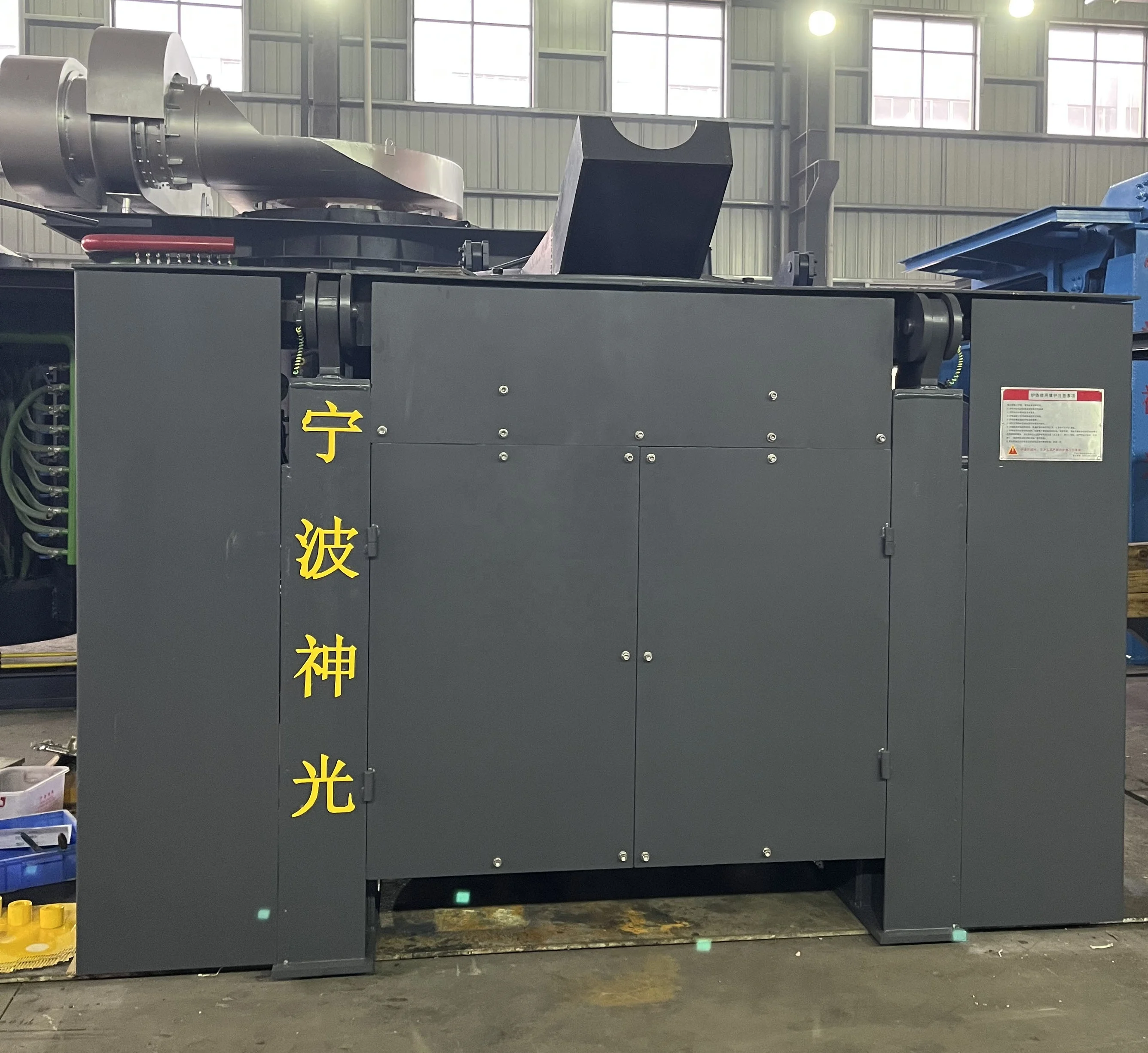 1.5 TON Capacity metal foundry melting pot steel iron electric smelting furnace aluminium melting furnace