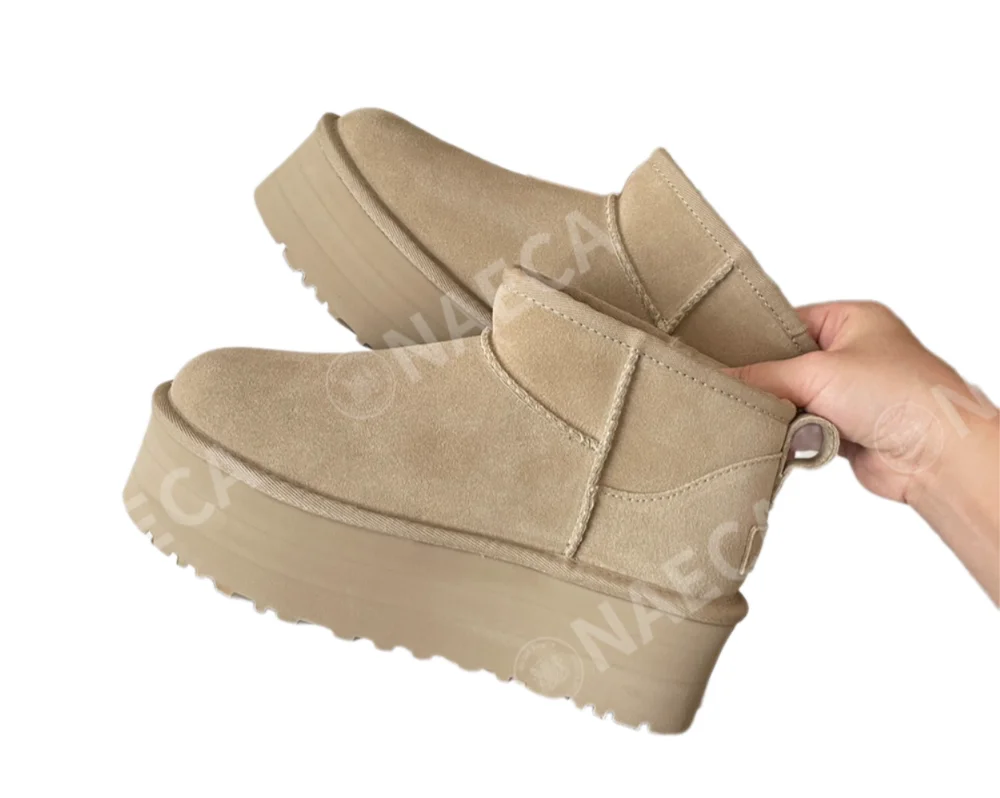 Top Brand furry snow boots buckle boys and girls plus fleeceFashion Warm Plus Fleece Boots Boys And Girls Cartoon Snow Boots
