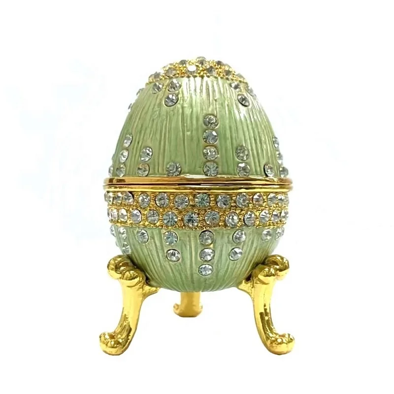 Hot Sale Wholesale Jeweled Trinket Boxes Russian Faberge Egg Trinket Jewellery  Boxes