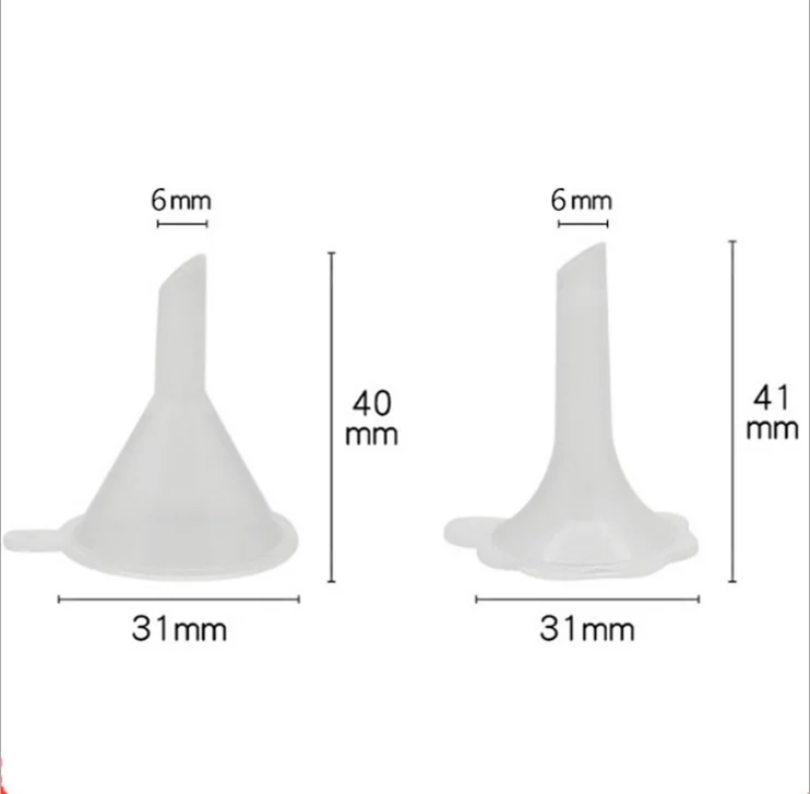 small mini cute plastic funnel with lace for Perfume cosmetic water laboratory Fill the bottle tool