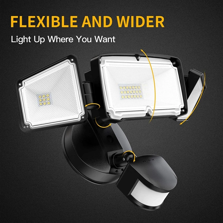 Hot selling 30watt hs code explosion proof pir 30 watt waterproof sensor 20w white black led flood light floodlight