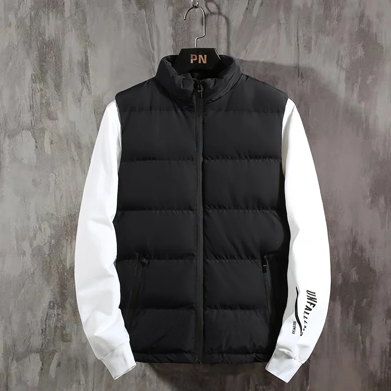 
Custom Logo Winter Quilted Puffer Down Vest Mens Vests 