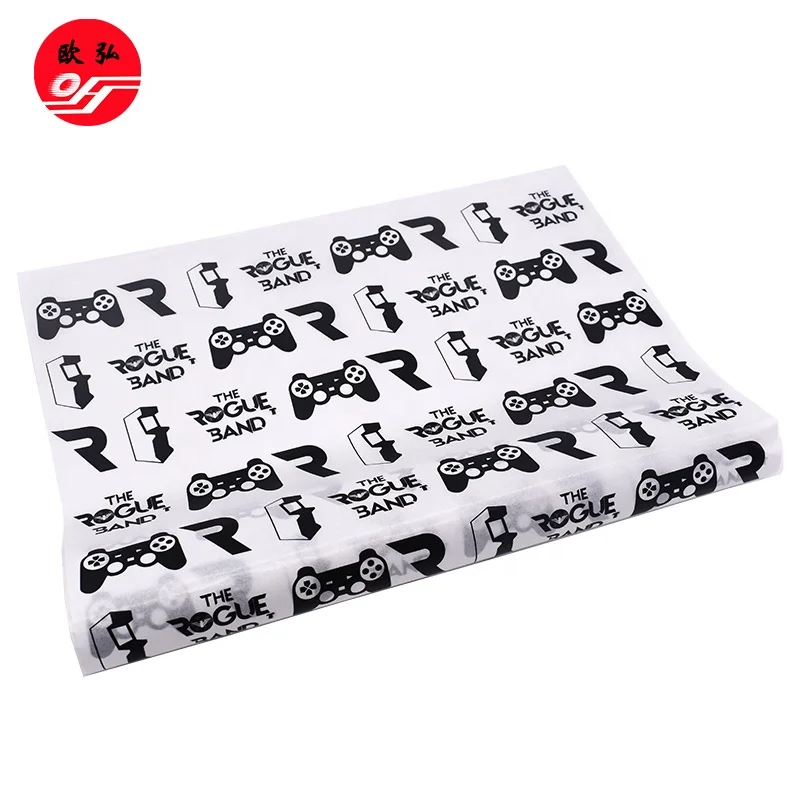 
Quality Wholesale Customized White Base Logo Wrapping Tissue Paper for Gift 