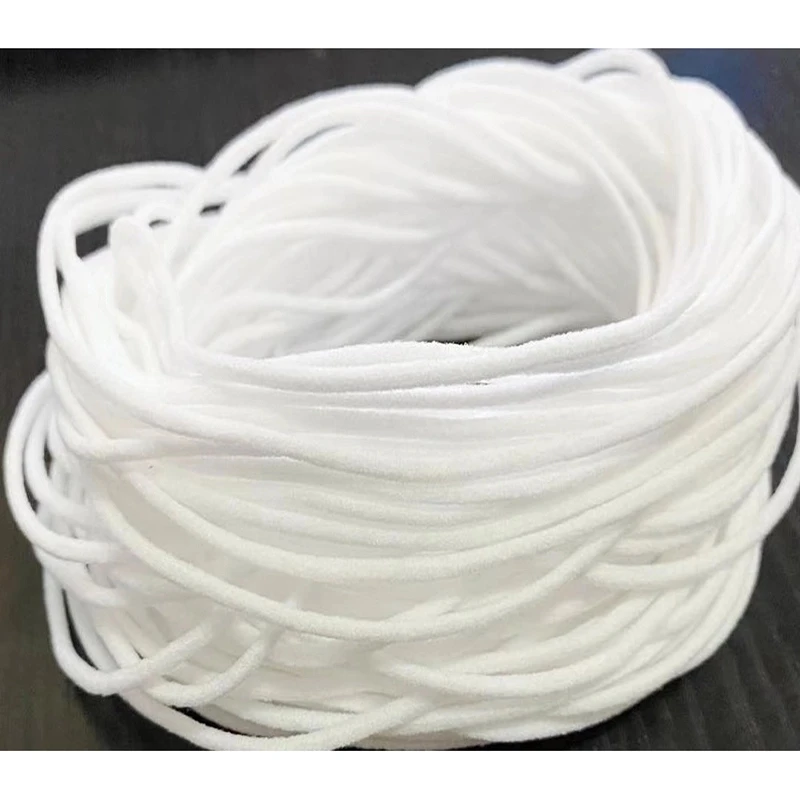 
Factory Outlet Medical Consumables Round Elastic 3Mm Rope For Disposable Face Mask 