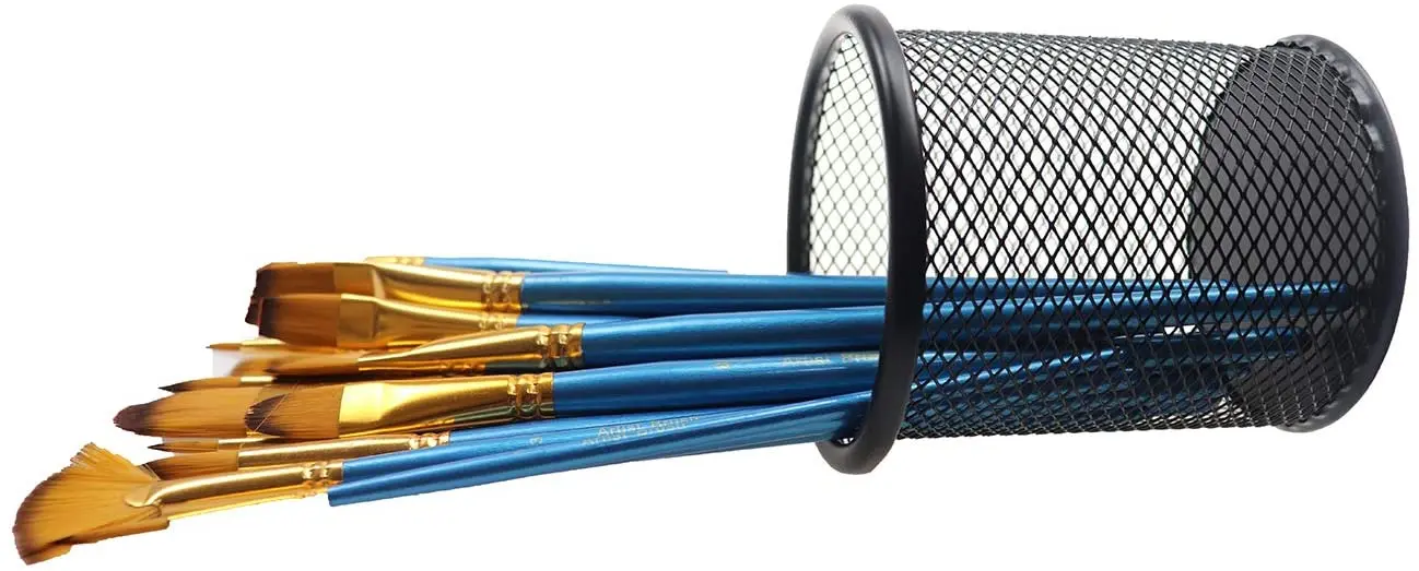 Pen Holder Mesh Pencil Holder Metal Pencil Holder for Desk Office