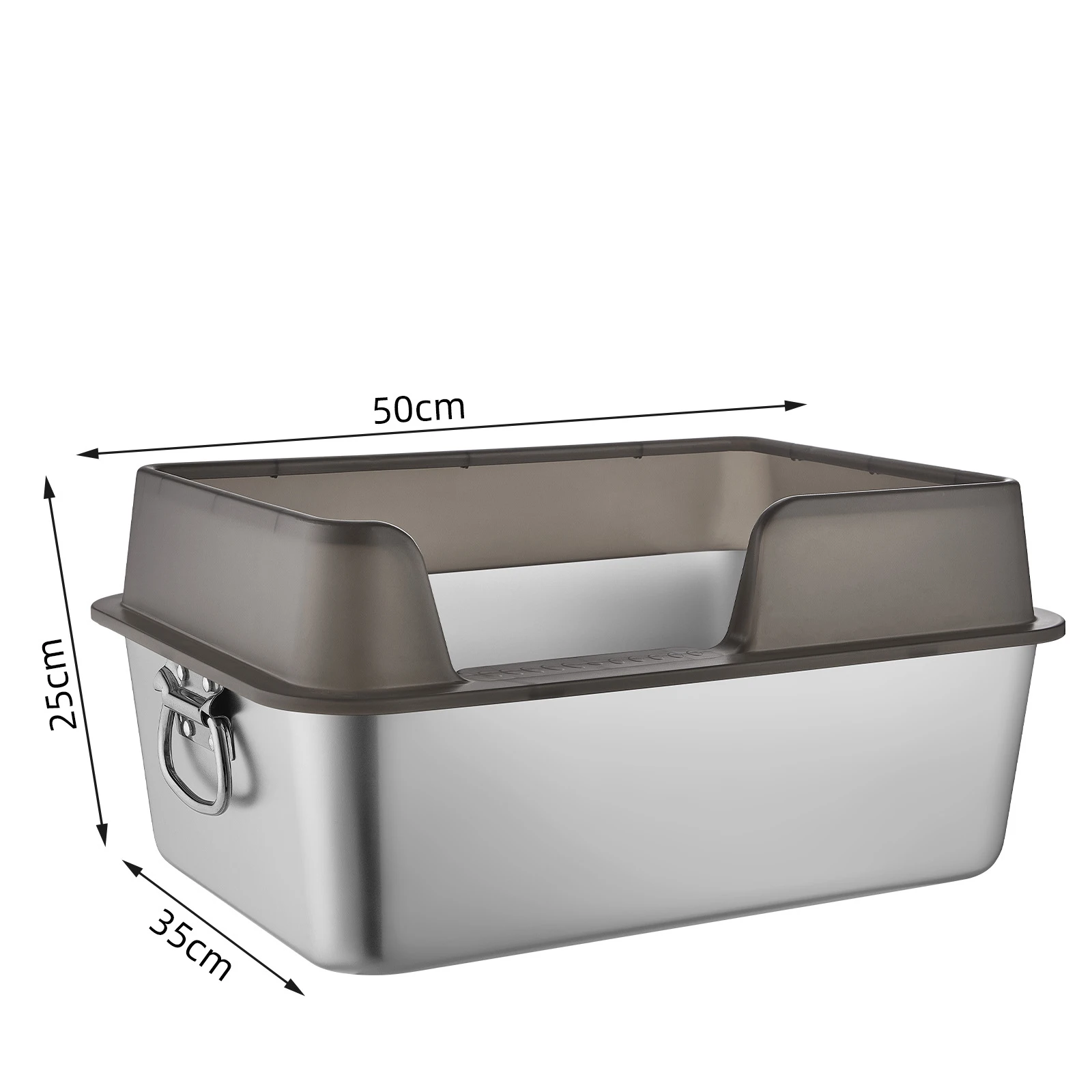 Best Quality China Manufacturer Pet Cleaning Products Outdoor Stainless Steel Large Sand Toilet Cat Litter Box