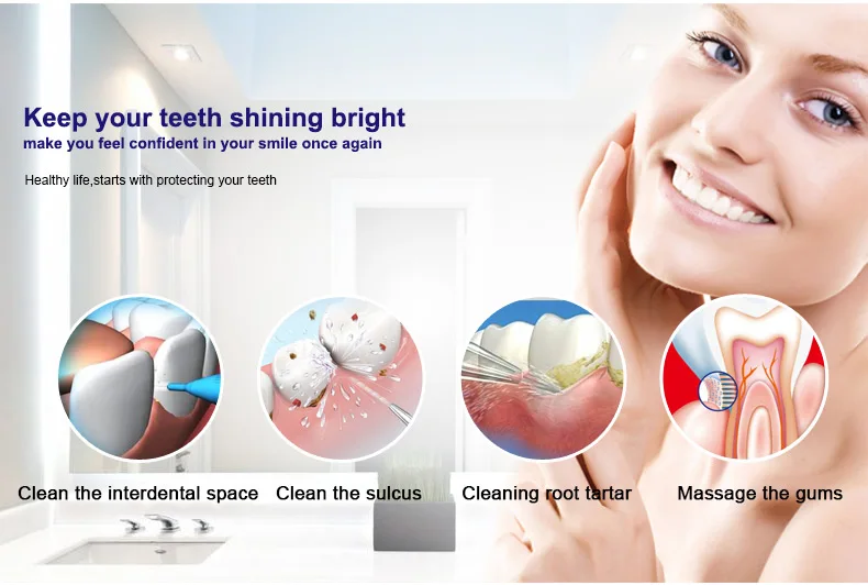 Dental plaque remover amazon hot selling dental water jet for prevention of periodontal