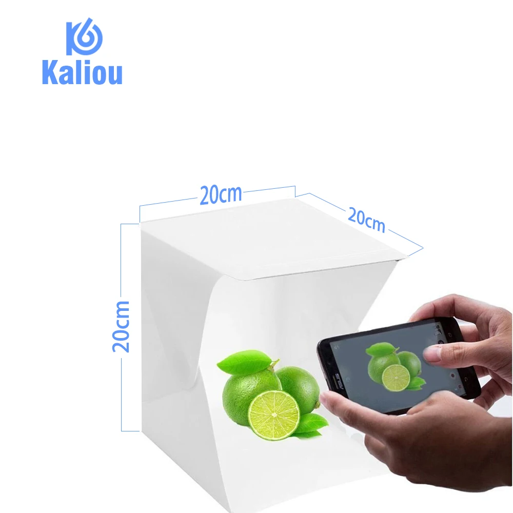 Портативный складной фотобокс Kaliou для фотостудии мини бокс с черным и белым