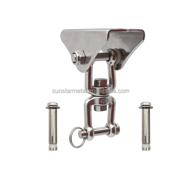 Swing Hangers Suspension Hooks 2204 LB 360 Rotate Swing Hooks Playground Porch Yoga Seat Hammock Chair Sandbag Set