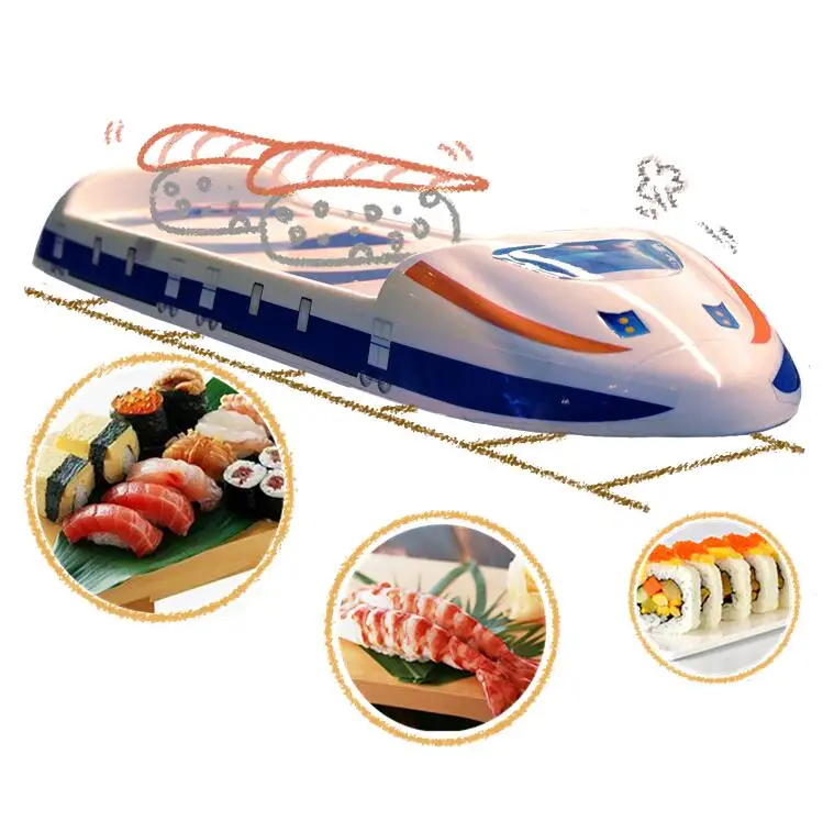 sushi train dinning conveyor table delivery feeding table with computer control system hot sale with high technology