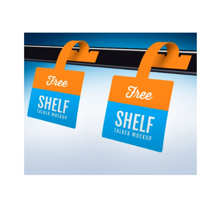 a4 display wobbler sticker Aluminium Retail Shelf Display Foam Tape Aluminum Wobbler Shelf Wobbler For Hanging Label