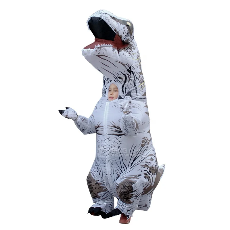 Adult wearable Halloween party Cosplay T-Rex mascot inflatable set T-Rex dinosaur costume