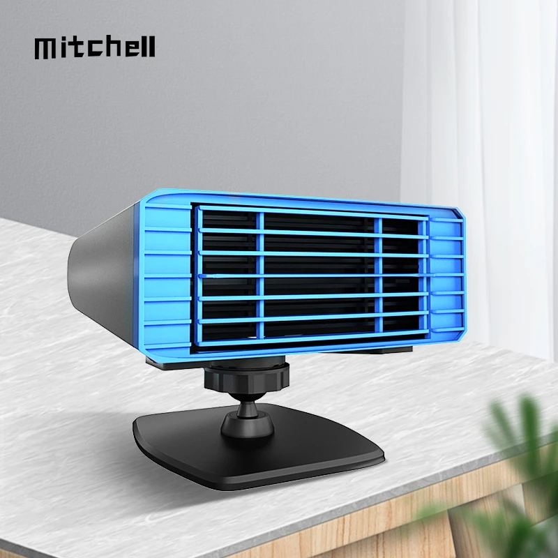 MITCHELL 12V/24V Электрический мини-Настольный вентилятор с питанием от лобового стекла автомобиля подушка безопасности-с нагревательные охладительные Автомобиль